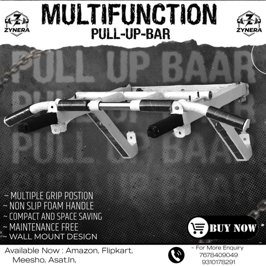 Multifunction Pull Up Bar ( White) Transform Any Doorway Into a Full Gym!