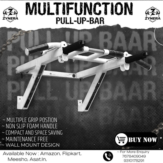 Multifunction Pull Up Bar ( White) Transform Any Doorway Into a Full Gym!